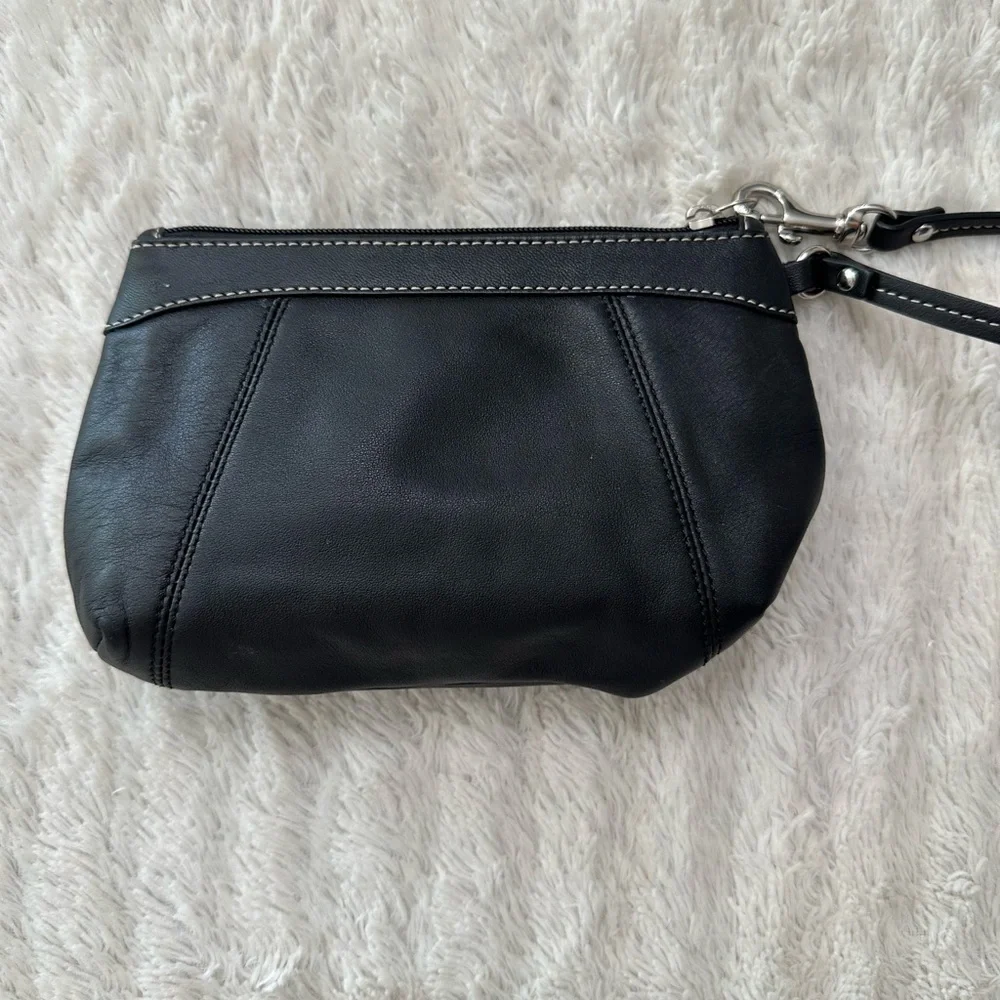 🖤 COACH Black Leather Wristlet - Picture 4 of 7